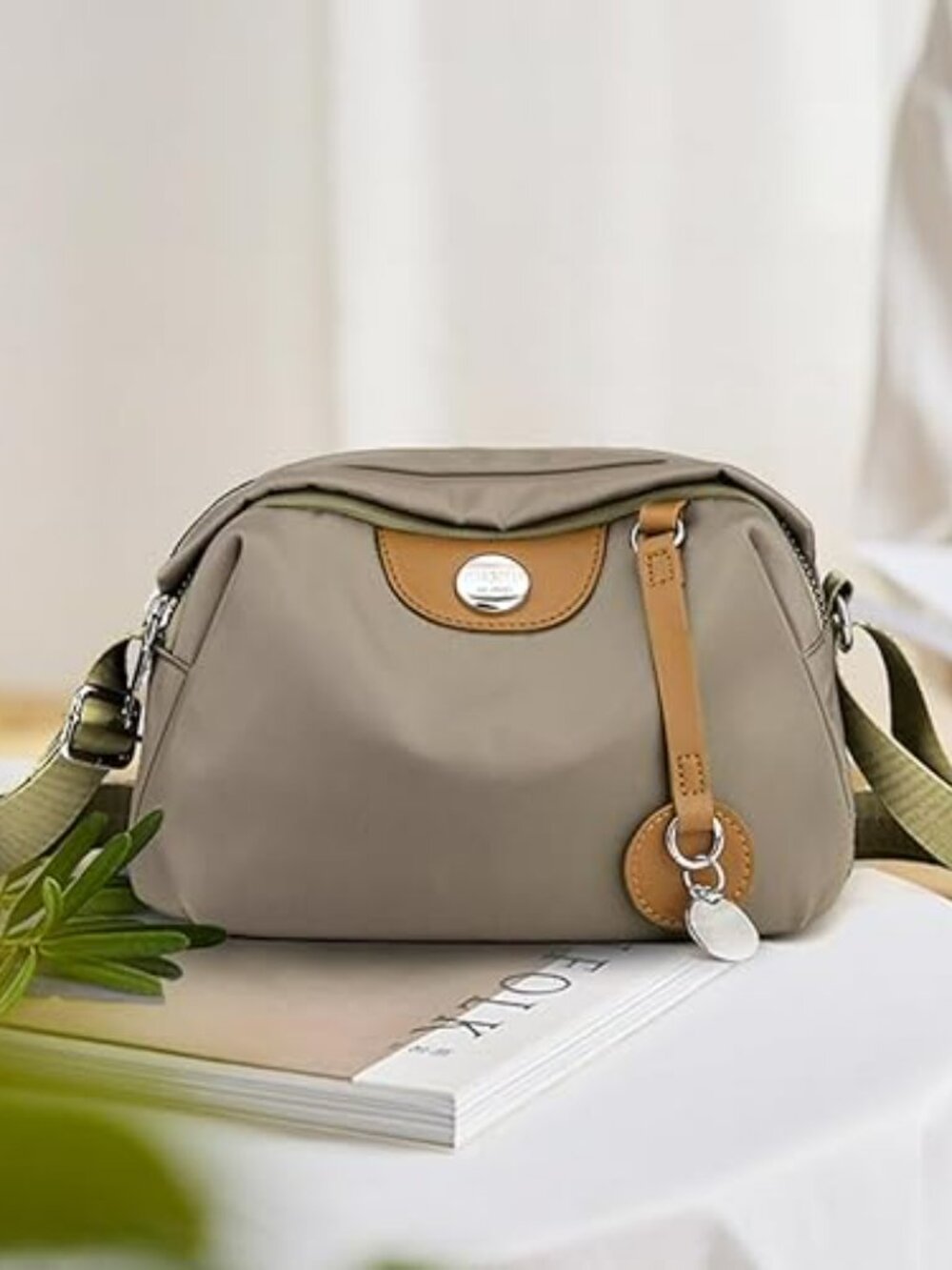 New Trendy Nylon Crossbody Bag - Small Shoulder Bag for Everyday Use - NICE SIZE